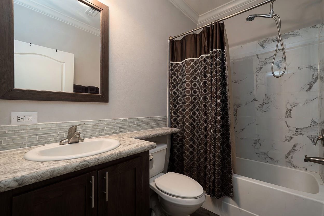 Brown Bath — Island Club Cleaning