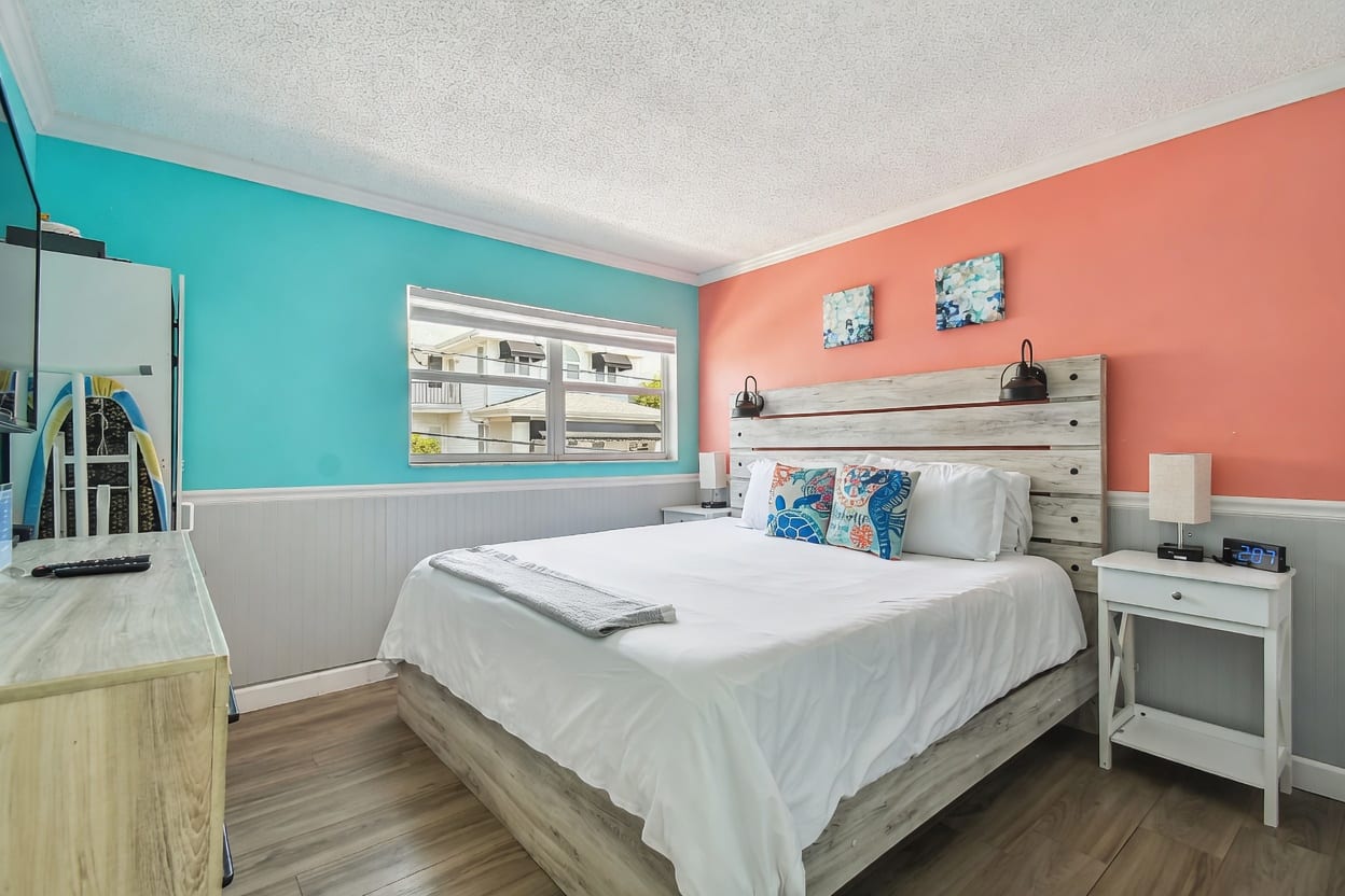 Coastal Bedroom Coral — Island Club Cleaning